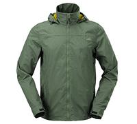 Urban Beach Men's Lightweight Jacket, Waterproof, Technical, Breathable Outerwear, Green, Small