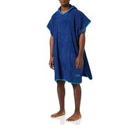 Urban Beach Unisex Adult Poncho with Hood Festival and Camping Poncho, Blue, One Size UK