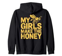 Urban Beekeeper Funny Beekeeping Honey Zip Hoodie