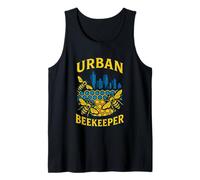 Urban Beekeeper Honeycomb City Skyline Bee Tank Top