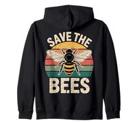 Urban Beekeeper Local Pollinators Save The Bees Zip Hoodie