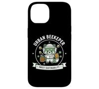 Urban Beekeeper Sustainability Harvest Protect Thrive Emblem Case for iPhone 14