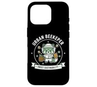 Urban Beekeeper Sustainability Harvest Protect Thrive Emblem Case for iPhone 16 Pro