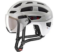 Urban bike helmet Uvex Finale VISOR (sand-white matt)