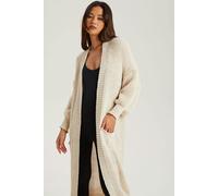 Urban Bliss Beige Chunky Knit Longline Cardi - L