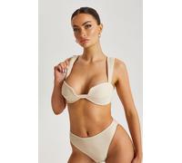 Urban Bliss Beige Textured Ribbed Bikini Bottoms - 12