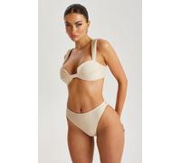 Urban Bliss Beige Textured Ribbed Bikini Top - 12