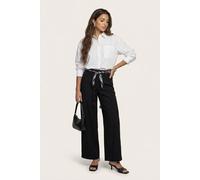 Urban Bliss Belted Barrel Leg Trouser Black - 10