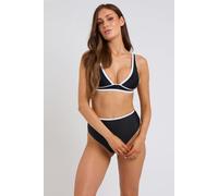 Urban Bliss Black Contrast Plunge Bikini Top - 14