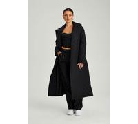Urban Bliss Black Longline Quilted Belted Jacket - 10