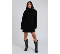 Urban Bliss Black Mini Roll Neck Dress - M