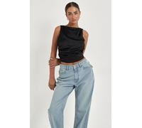 Urban Bliss Black Satin Tie Back Top - 16