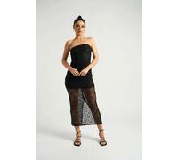 Urban Bliss Black Sequin Bandeau Dress - 8