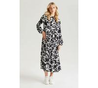 Urban Bliss Black Stencil Floral Smock - 10