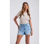 Urban Bliss Bleach Ripped Mom Short - 8