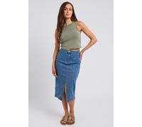 Urban Bliss Blue Aqua Yoke Seamed Skirt - 8