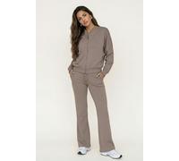 Urban Bliss Bomber Jacket And Flare Jogger Set Grey - sL/XL