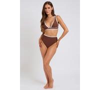 Urban Bliss Brown Contrast Bikini Bottom - 8