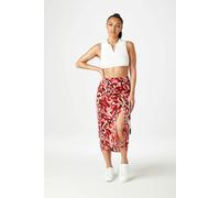 Urban Bliss Cheyenne Ruched & Tie Midi Skirt - 8