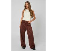 Urban Bliss Chocolate Faux Suede Trousers - 12
