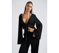 Urban Bliss Crinkle Oversized Beach Shirt - 10