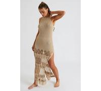 Urban Bliss Crochet Tassel Knit Midaxi Dress - M