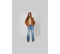 Urban Bliss Cropped Suede Button Front Jacket In Tan Tan 12