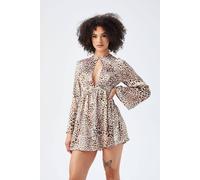 Urban Bliss Cut Out Mini Dress In Brown Brown