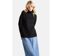 Urban Bliss Deep Hem Roll Neck Jumper In Black Black M
