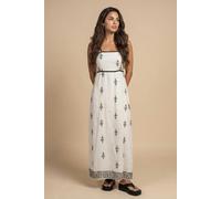 Urban Bliss Embroidered Contast Trim Maxi Dress - 14