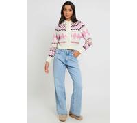 Urban Bliss Fairisle cardigan with covered buttons - 10