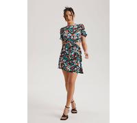 Urban Bliss Floral Cut Out Mini Dress In Black Black