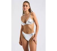 Urban Bliss Floral Print Bikini Top In Silver Silver 12