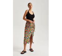 Urban Bliss Floral Ruched Midi Skirt - 8