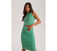 Urban Bliss Fluffy Racer Vest In Green Green