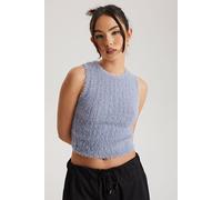 Urban Bliss Fluffy Racer Vest In Lavender Lavender