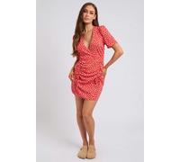 Urban Bliss Katrine Ruche Detail Wrap Dress - 14