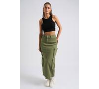 Urban Bliss Khaki Cargo Maxi Skirt Khaki 10