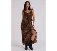 Urban Bliss Leopard Ruffle Maxi Dress - 10