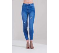 Urban Bliss Max Blue High Waist Distressed Skinny Jean - 10