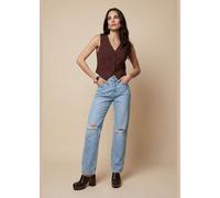 Urban Bliss Metallic Waistcoat Chocolate - 12