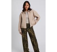 Urban Bliss Oatmeal Bomber Jacket - 16