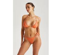 Urban Bliss Orange Sparkly Tie Bikini Bottoms - 14