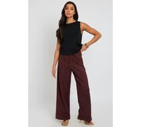 Urban Bliss Plum Faux Suede Trousers - 12