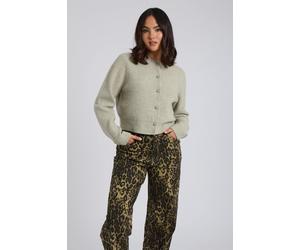 Urban Bliss Sage Floral Button Cropped Cardigan - M
