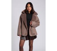 Urban Bliss Short Bonded Jacket In Taupe Taupe 12