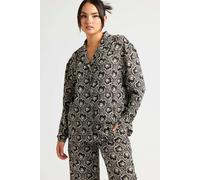 Urban Bliss Stencil Floral Oversized Shirt Co-ord - 14