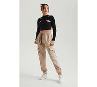 Urban Bliss Stone Parachute Cargo Trouser - L