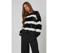 Urban Bliss Striped Fluffy Jumper - S