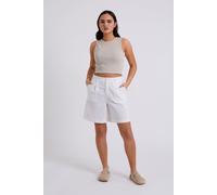 Urban Bliss White Linen Blend Short - 8